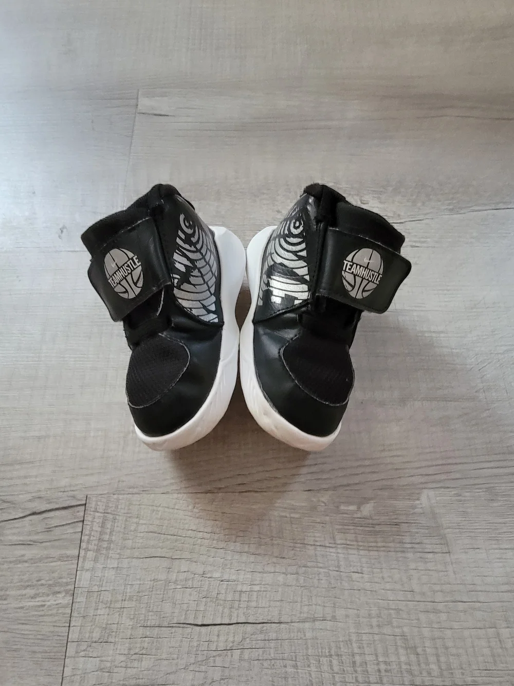 Nike Kids Black and White High-Top Sneakers